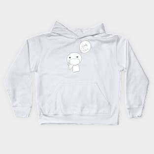 Actually nuh uh dank meme Kids Hoodie